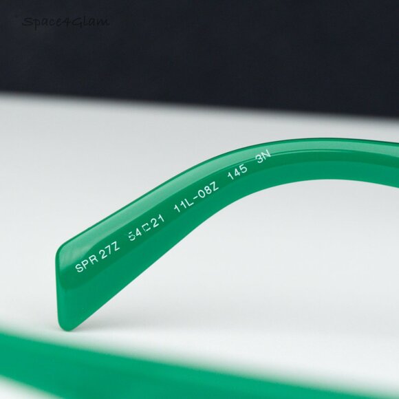 BRAND NEW Prada PR27ZS 11L08Z Mango Dark Grey Square Unisex Sunglasses 0PR 27ZS - Picture 4 of 11